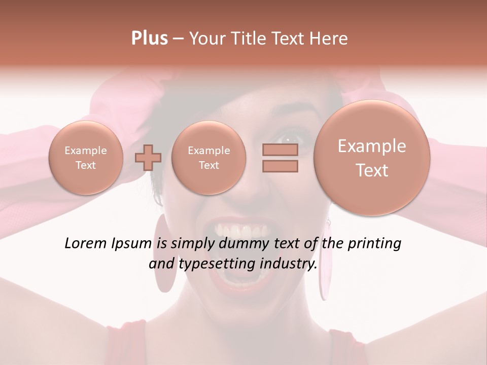 White Shock Hair PowerPoint Template