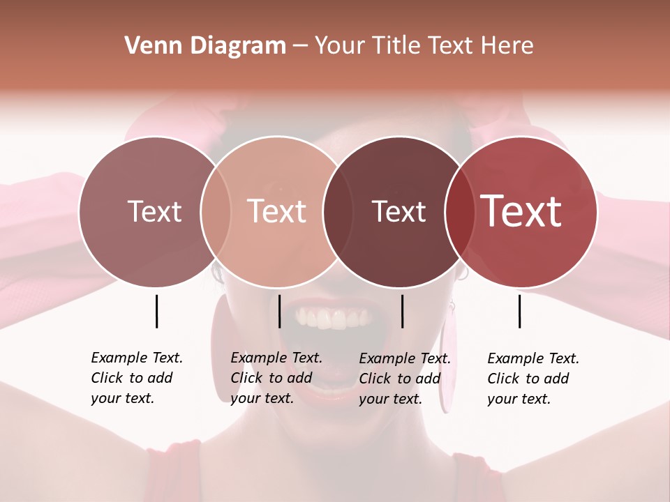 White Shock Hair PowerPoint Template