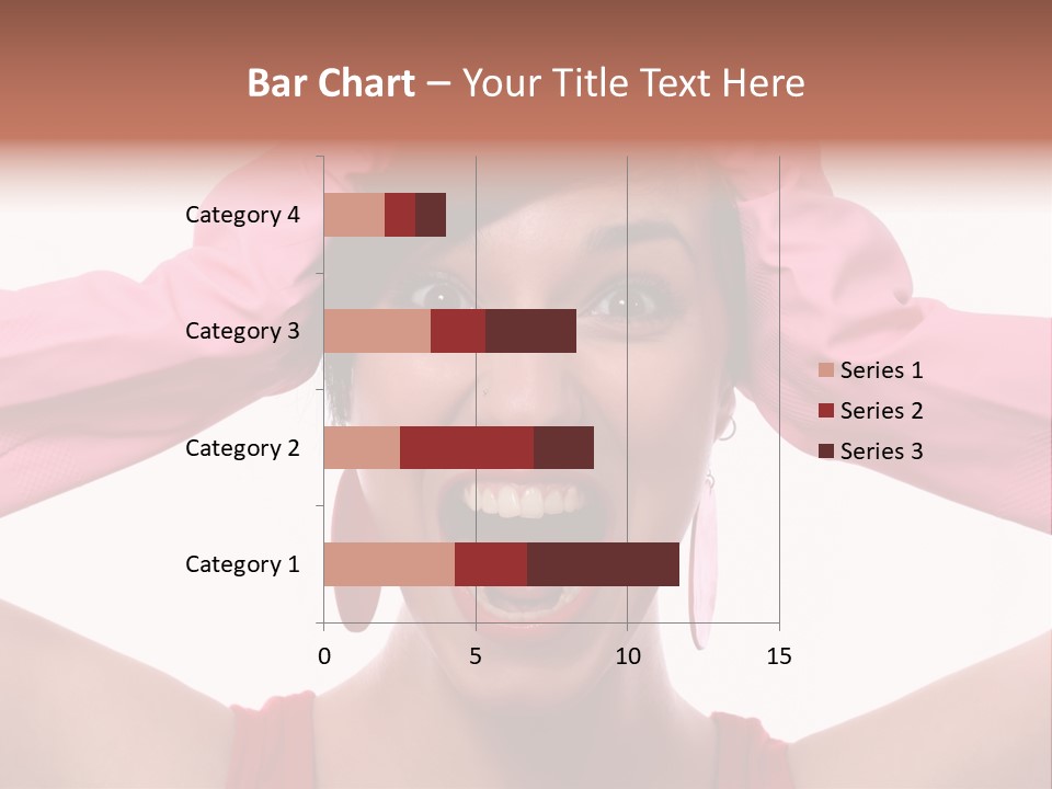 White Shock Hair PowerPoint Template