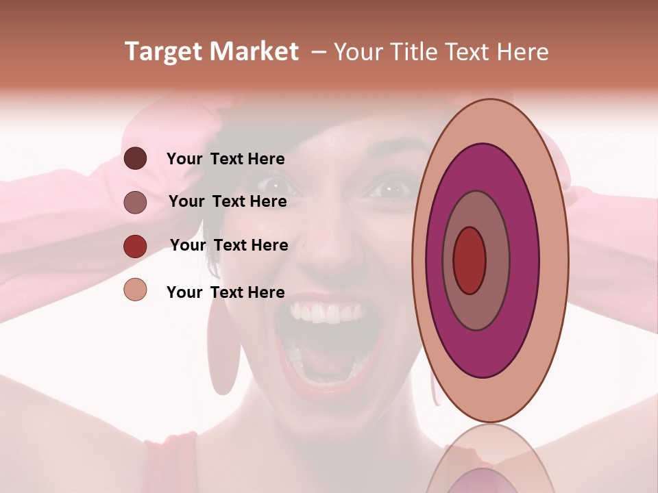 White Shock Hair PowerPoint Template