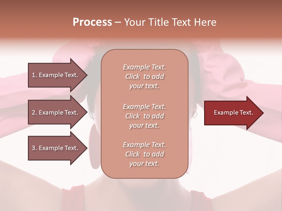 White Shock Hair PowerPoint Template