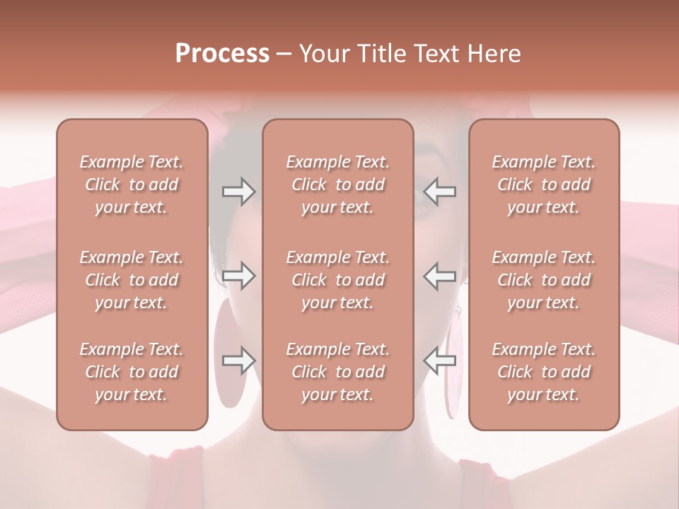 White Shock Hair PowerPoint Template