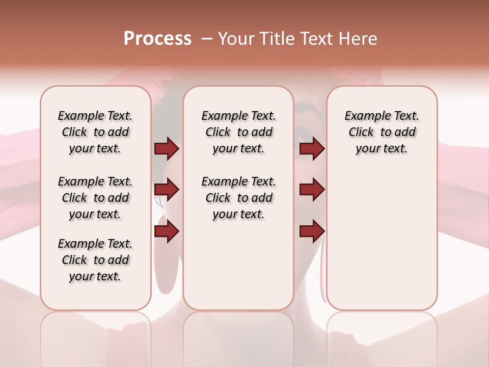 White Shock Hair PowerPoint Template