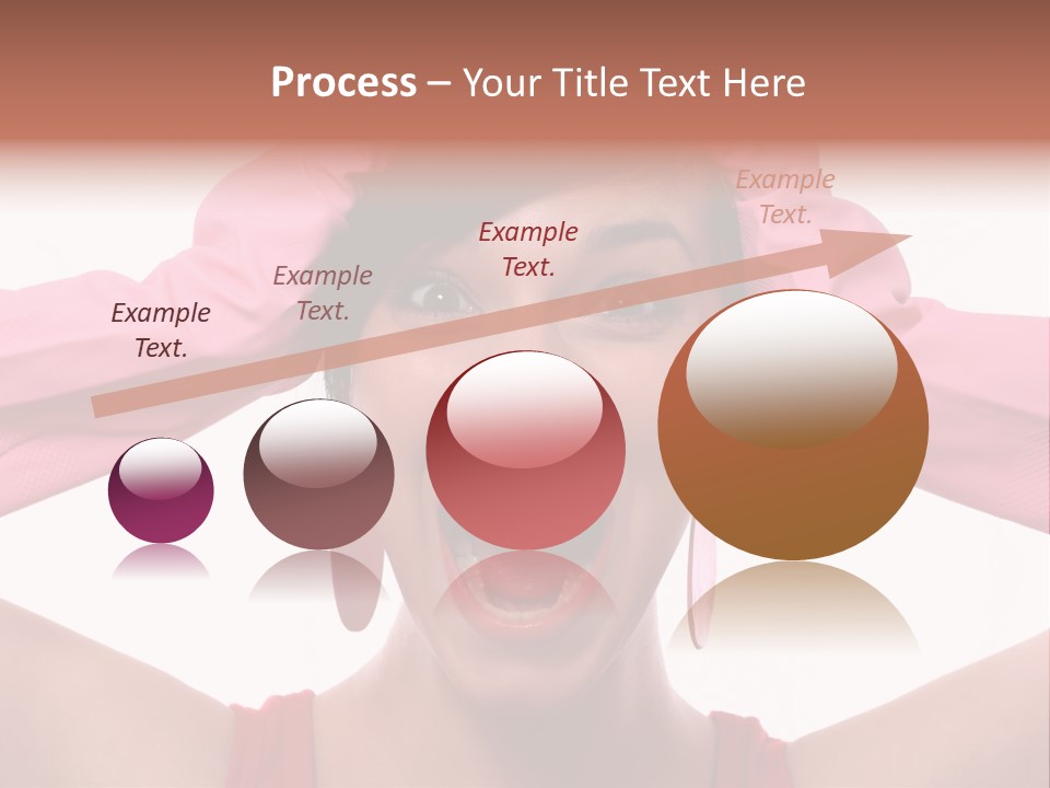 White Shock Hair PowerPoint Template