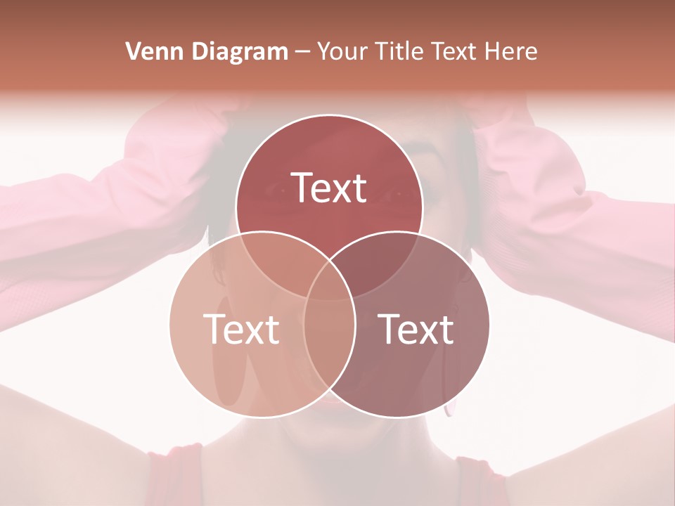 White Shock Hair PowerPoint Template