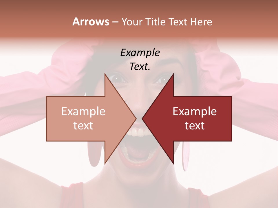 White Shock Hair PowerPoint Template