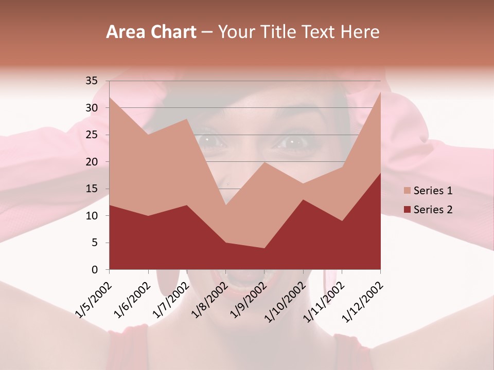 White Shock Hair PowerPoint Template