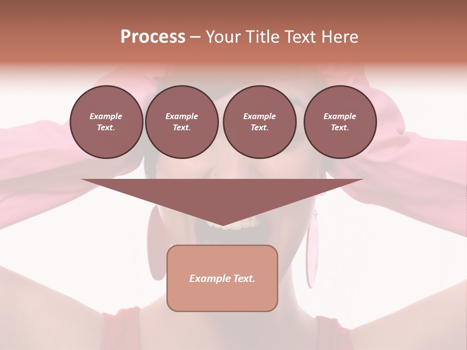 White Shock Hair PowerPoint Template