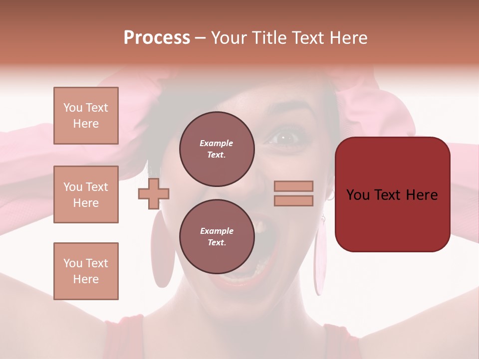 White Shock Hair PowerPoint Template