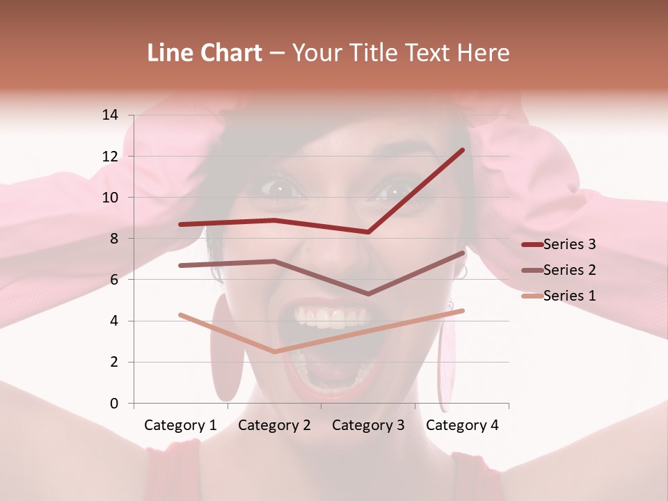 White Shock Hair PowerPoint Template