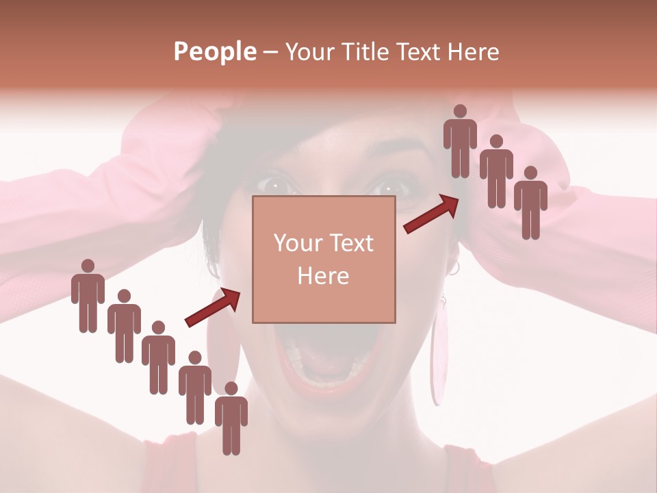 White Shock Hair PowerPoint Template