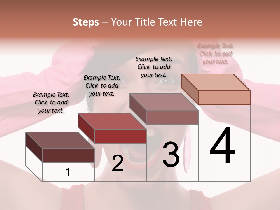 White Shock Hair PowerPoint Template