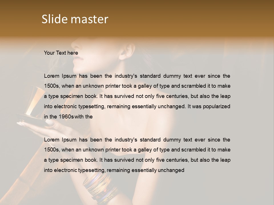 Cafe Refreshing Lips PowerPoint Template