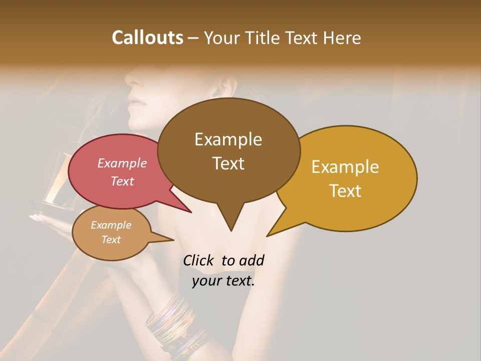 Cafe Refreshing Lips PowerPoint Template