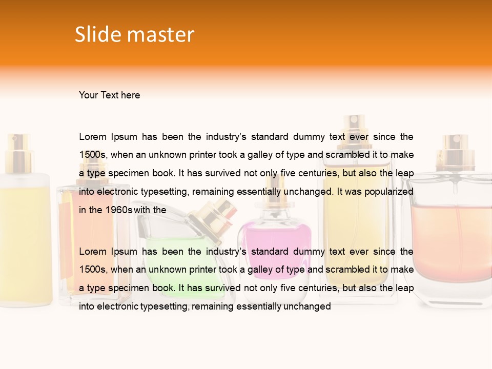 Container Limpid Aroma PowerPoint Template