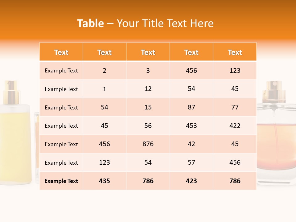 Container Limpid Aroma PowerPoint Template