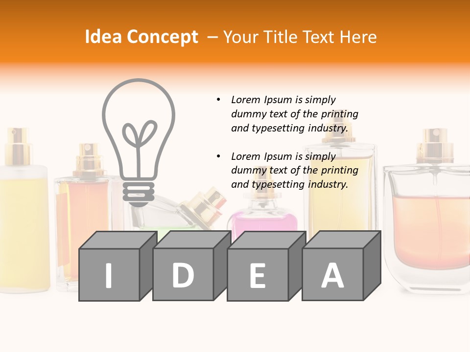 Container Limpid Aroma PowerPoint Template