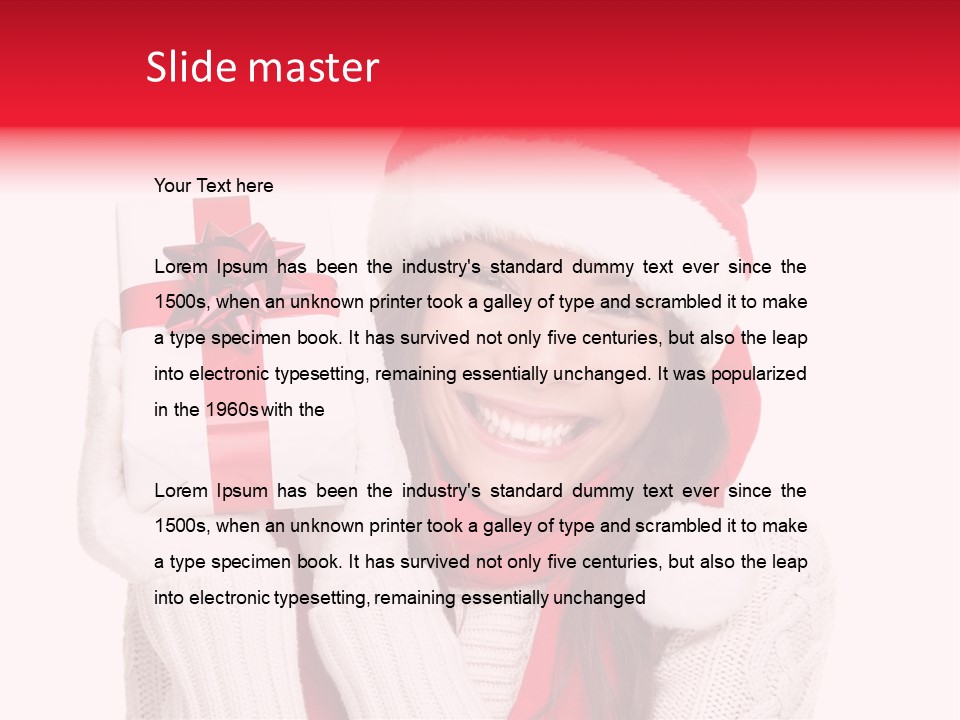 Chinese Person Happy PowerPoint Template