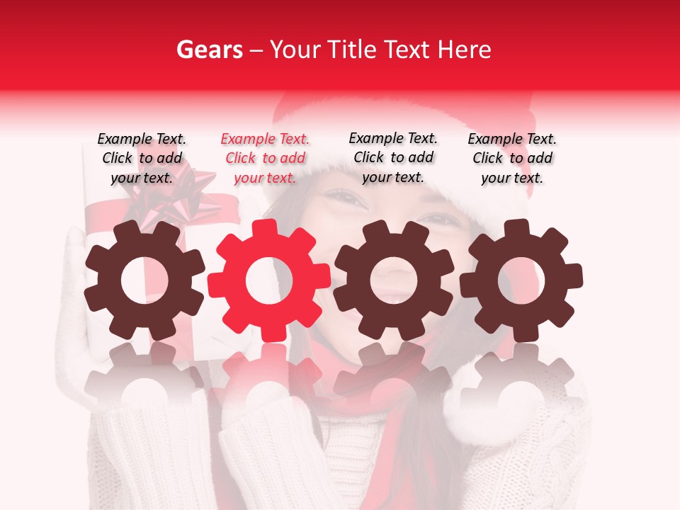 Chinese Person Happy PowerPoint Template