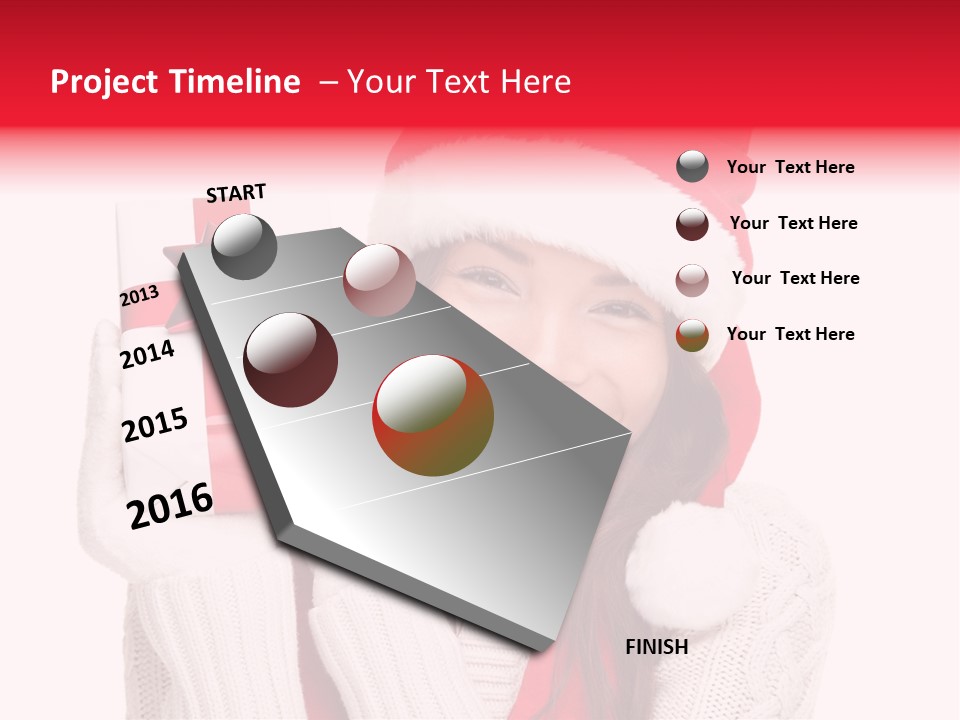 Chinese Person Happy PowerPoint Template