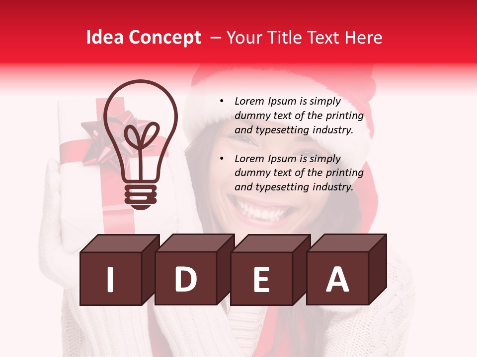 Chinese Person Happy PowerPoint Template