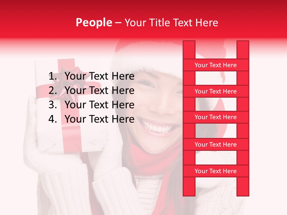 Chinese Person Happy PowerPoint Template