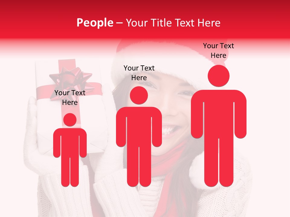 Chinese Person Happy PowerPoint Template