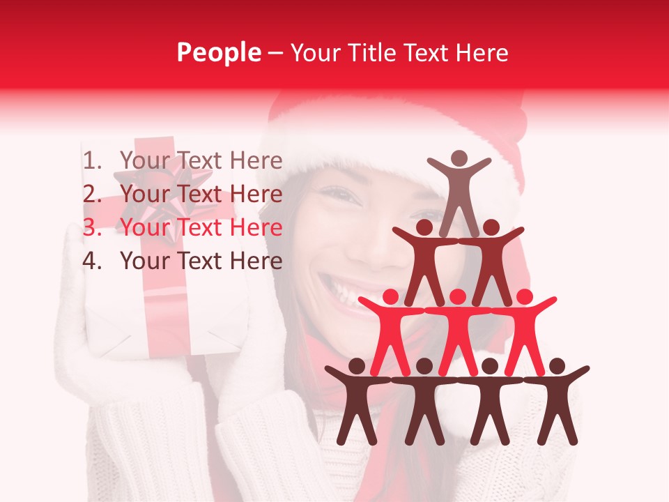 Chinese Person Happy PowerPoint Template