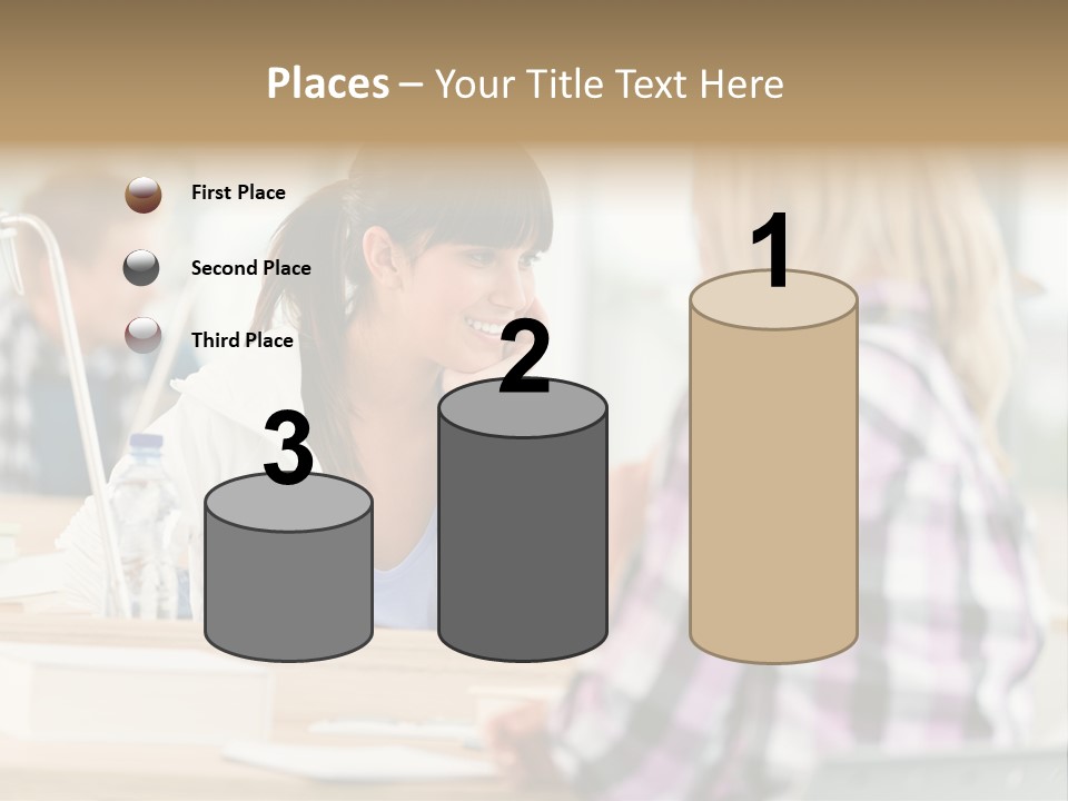 Study Young Female PowerPoint Template