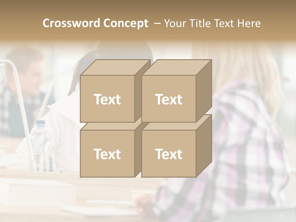 Study Young Female PowerPoint Template