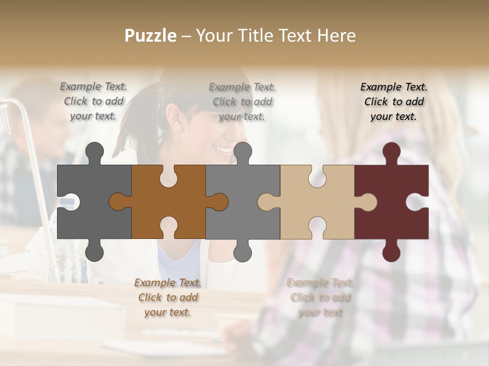 Study Young Female PowerPoint Template