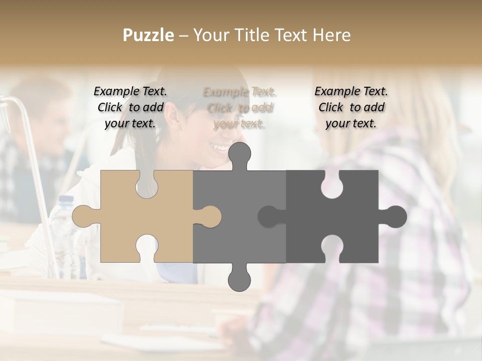 Study Young Female PowerPoint Template