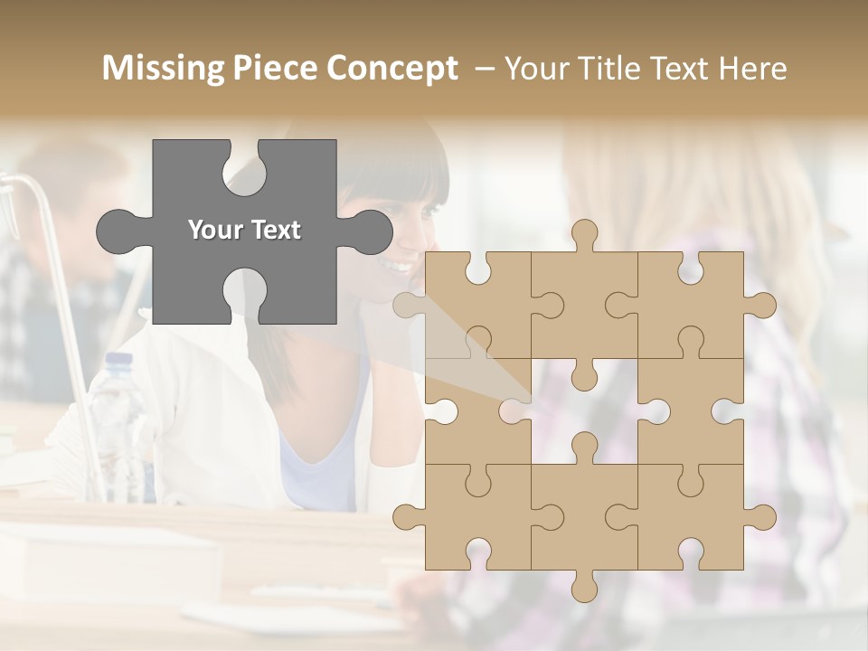 Study Young Female PowerPoint Template