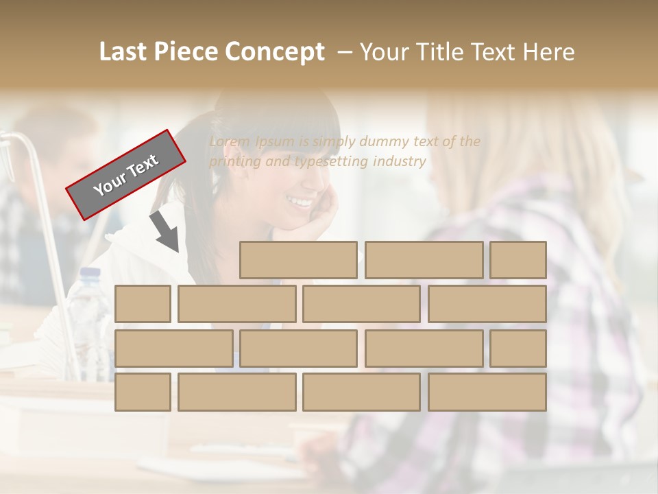 Study Young Female PowerPoint Template