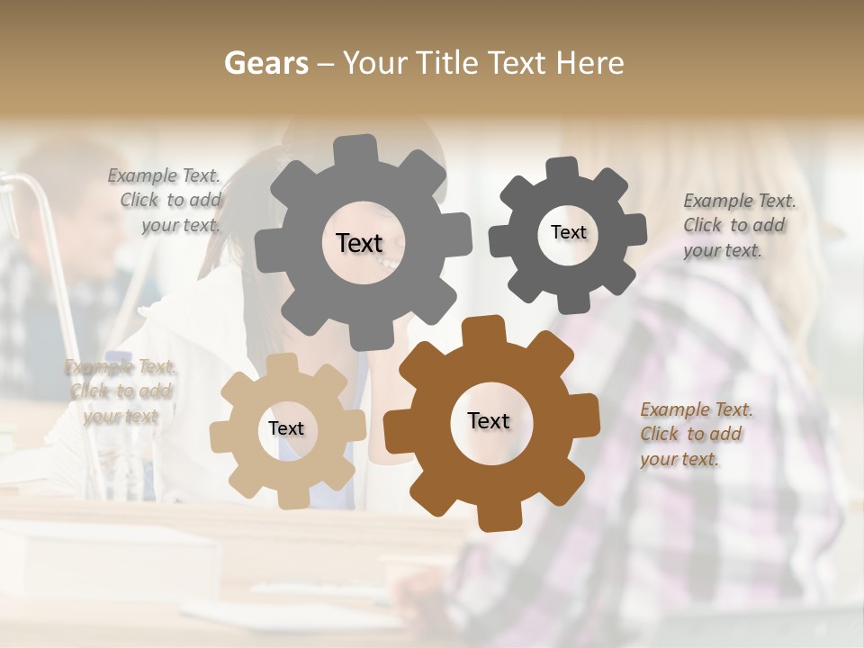 Study Young Female PowerPoint Template