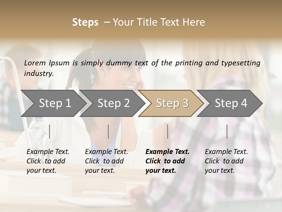 Study Young Female PowerPoint Template