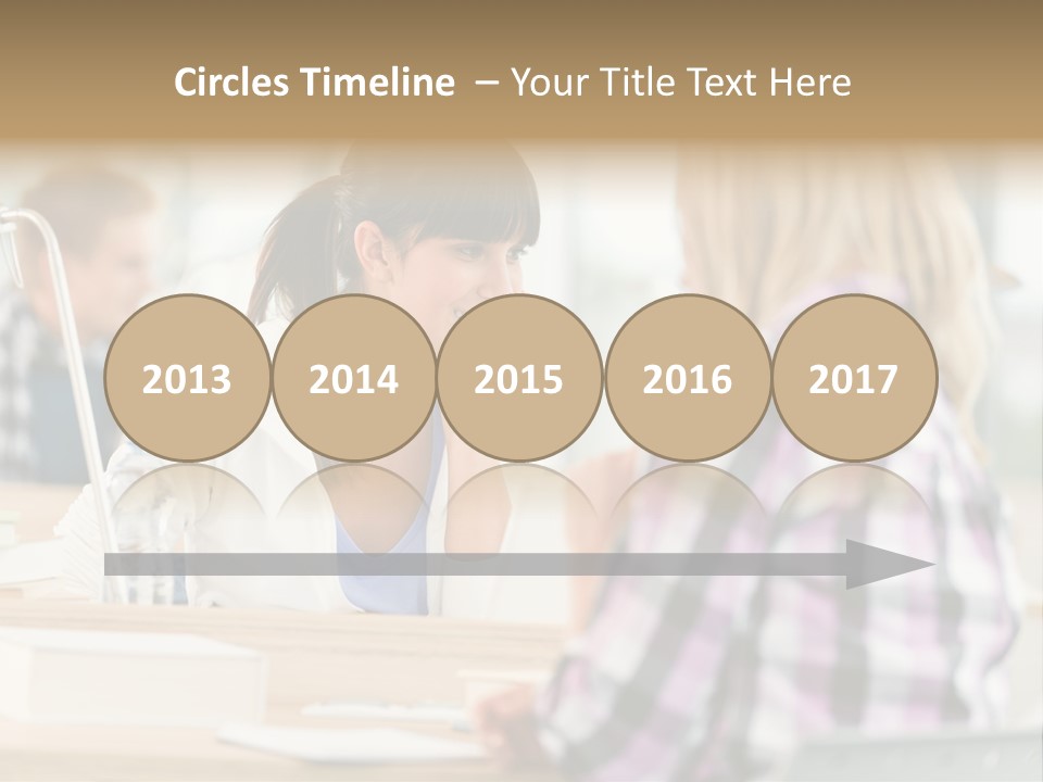 Study Young Female PowerPoint Template