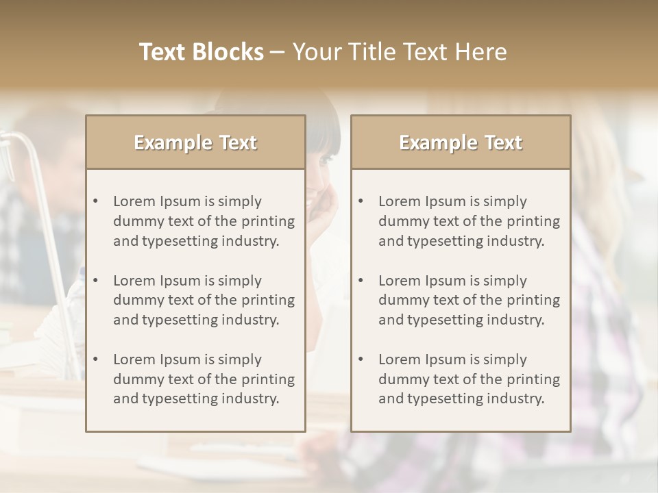 Study Young Female PowerPoint Template