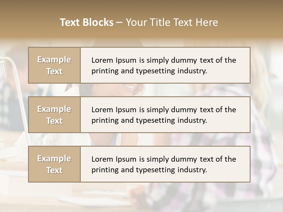 Study Young Female PowerPoint Template