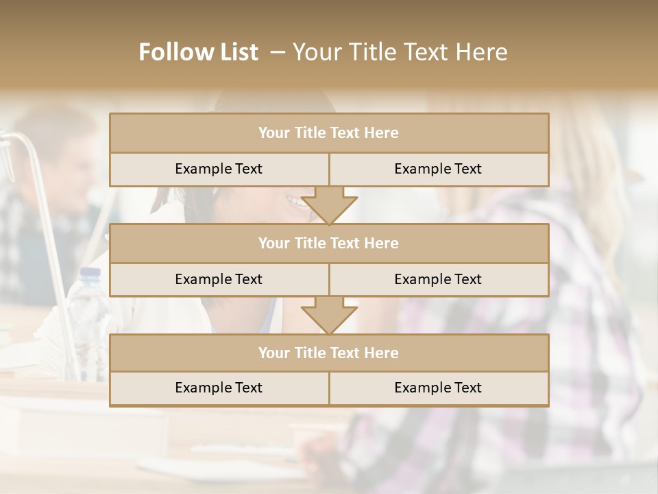 Study Young Female PowerPoint Template