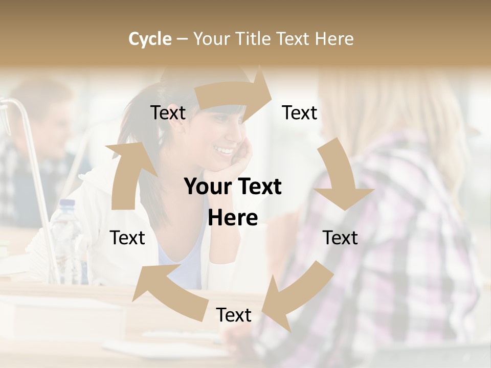 Study Young Female PowerPoint Template