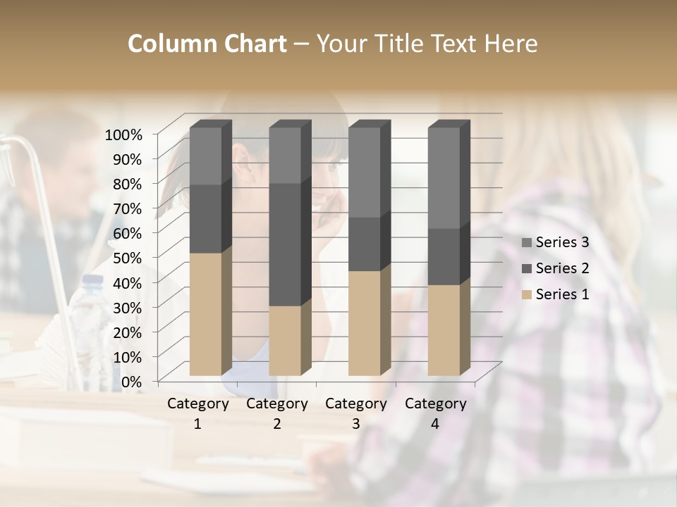 Study Young Female PowerPoint Template