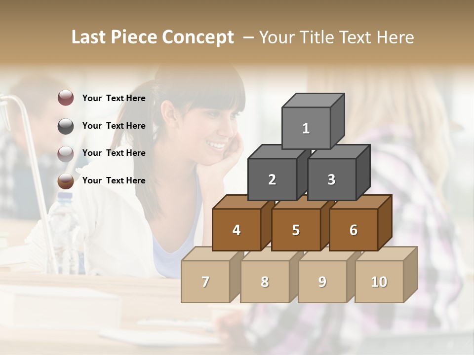 Study Young Female PowerPoint Template