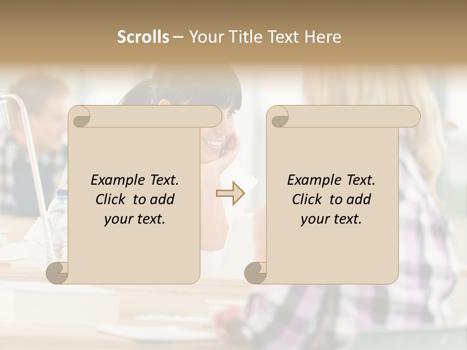 Study Young Female PowerPoint Template