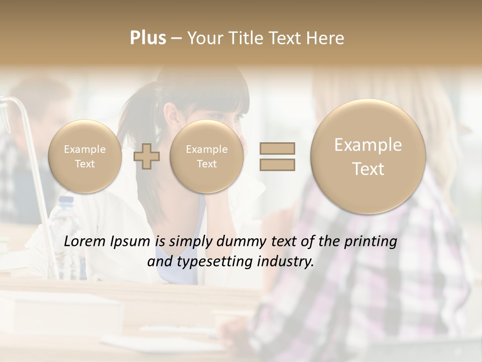 Study Young Female PowerPoint Template