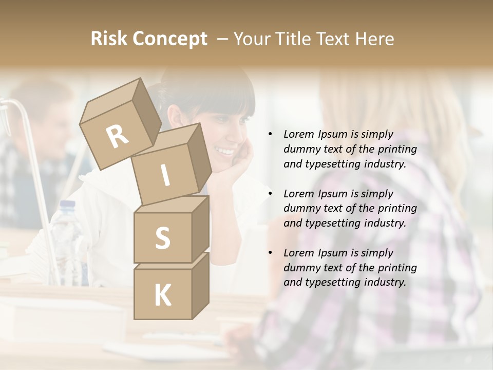 Study Young Female PowerPoint Template