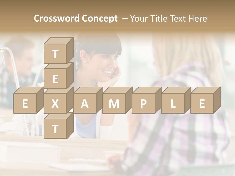 Study Young Female PowerPoint Template