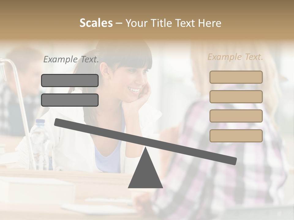 Study Young Female PowerPoint Template