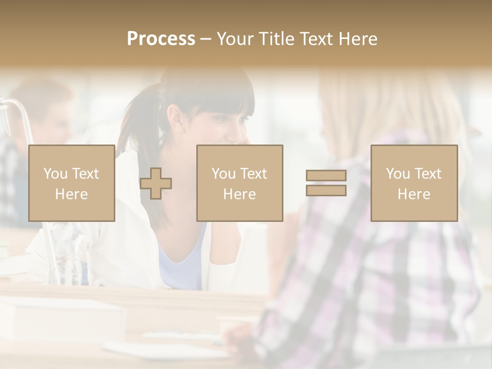 Study Young Female PowerPoint Template
