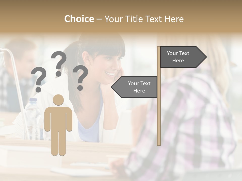 Study Young Female PowerPoint Template